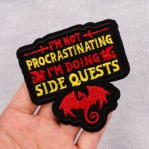 Toppe di drago per abbigliamento Citazioni di gioco Toppe Applicazioni Ferro su distintivi Adesivi per vestiti Cucito fai da te Strisce per ricamo