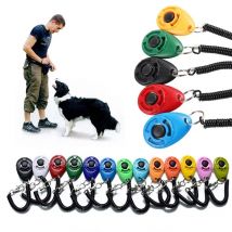 Kliker do szkolenia psów Pet Cat Dog Click Trainer Różne style Pomoc Regulowany pasek na nadgarstek