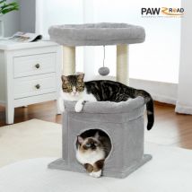 Piccolo albero per gatti con tiragraffi in sisal naturale Torre per gatti per gatti da interni Accogliente gatto Condo Raschietti per gatti Accessori Giocattoli per gattini