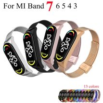 Metall Strap armband für Xiaomi mi band 7 6 5 3 4 strap Edelstahl MiBand 4 Smart Handgelenk Gurt für xiao mi miband 4 3 riemen