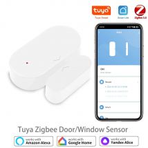 Zigbee 3.0 Tuya Türsensor Fenstersensor Home Security für Smart Home Smart Life APP Kompatibel mit Alexa Google Assistant