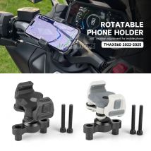 Für Yamaha TMAX 560 T-MAX 560 tmax 560 TECH MAX 2022-2025 Motorrad Navigation Halterung 360 ° Unterstützung für drehbare GPS-Telefonhalter