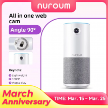NUROUM C10 All In One Camera 1080p Ptz Telecamera per conferenze con microfono e altoparlante per Zoom/Skype/Riunioni online