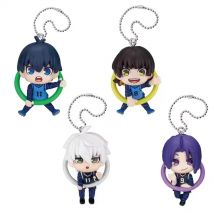 Original capsule toys cute Konnichiwa! Konnichiwa! Figure Mascot Bluelock Yoichi Isagi greeting ring ball chain pendant figures