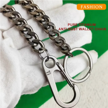 Biker-Geldbörsenkette aus reinem Titan – robuste Hosenkette für Herren, rostfreie Jeanskette, stilvolles Accessoire für Motorradfahrer