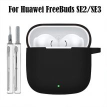 Per Huawei FreeBuds SE 2 3 Custodia con kit di pulizia Custodie protettive in silicone morbido per Huawei FreeBuds SE2 SE3 Funda con cordino