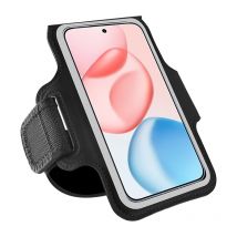 HAISSKY Elastischer Gürtel Lauftaschen Männer Frauen Outdoor-Sport Workout Touchscreen-Armband für iPhone 17 16 Pro Max 17 Air 15 Plus
