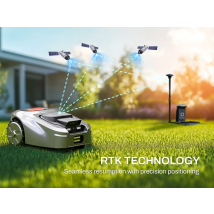 Per robot rasaerba intelligente wireless da 1000 m2 perimetrale senza fili con RTK e VISION ZIGZAG PATH PLANNING
