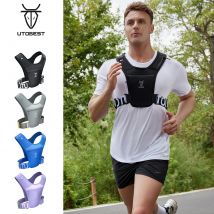 UTOBEST UTR111 Lightweight Running Vest with Led Light Mobile Phone Bag for Training