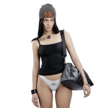 Fashion Sexy Women Panties SCFEM Underwear Cotton Thongs Panties Satan Club Graphic Print Patterned Thongs Female Underpants Y2K