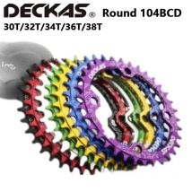 Deckas 104BCD Rundes ovales schmales breites Kettenblatt MTB Mountainbike Fahrrad 104BCD 30T 32T 34T 36T 38T Kurbelgarnitur Zahnplatte Teile