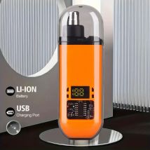 Tagliacapelli elettrico portatile 2 in 1 per orecchie e naso 2024 Sopracciglio portatile indolore professionale per peli del naso degli uomini