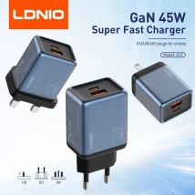 LDNIO Gan 45W Fast Charge Type-C Charger Compatible with 40W iPhone 17 pro Max Air Xiaomi Samsung Ultra - Fast Charging Adapter