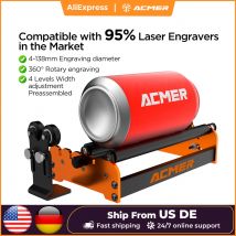 ACMER M2 Laser-Rotationswalze Y-Achse 360 °   Rotationsmodul Laserschneidgravur für zylindrische Objekte 4-138 mm Zubehör