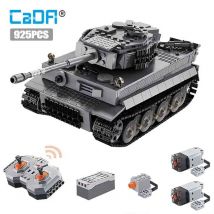 Cada 925 stücke Stadt Fernbedienung Ww2 Militär Armee Tiger Tank Bausteine Waffe Ziegel RC Fahrzeug