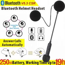 BT30 Bluetooth Casco da motociclista Auricolare BT5.3 Cuffia da equitazione wireless Anti-interferenza Motor Bike Vivavoce Sci Auricolare