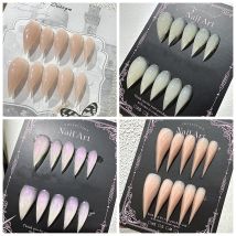 10PCS handgemachte kurze Katzenkrallen drücken auf die Nägel Y2K lange Drachenform Klaue Acryl falsche Nagelspitzen Aufkleber gefälschter Nagel mit Kleber