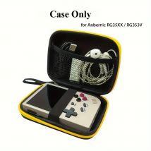 Universal Game Console Carrying Case，Compatible with Anbernic RG35XX RG353V RG353VS，Protective Travel Bag with Accessory Storage