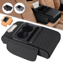 Aufbewahrungsbox für die Armlehne im Auto, Organizer für die Mittelkonsole im Auto, Erhöhungskissen der Armlehne mit Getränkehalter, Aufbewahrungsbox für die Armlehne