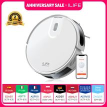 Aspirapolvere robot ILIFE V20, aspirazione 5000 Pa, navigazione intelligente SOF LiDAR, controllo APP, pulizia personalizzabile, ricarica automatica
