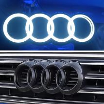 Front grille logo lamp LED dynamic streamer lamp quattro Audi TT RS A1 A3 A4 A5 A7 A8 S3 S4 S5 S6 S7 Q3 Q5 Q7Q8 car lamp sticker