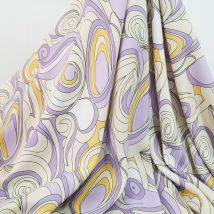 1 Meter x 1,4 Meter geometrischer Patchwork-Kleiderstoff aus weichem Viskosematerial