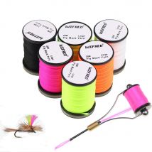 20 m/Spule, Fliegenmarkierungsgarn, 6 Farben erhältlich, Polypropylen-Nubber, feine, trockene, nasse Spinnerflügel, Fliegenbindematerialien