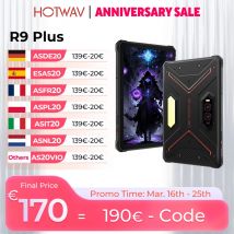 HOTWAV R9 Plus Tablet robusto 11'' Display 2K 20080mAh Pad 8GB 512GB 64MP Android 14 Tablet PC con super luce da campeggio