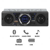 12V Autoradio Audio FM Sender MP3-Player Stereo eingebaute Jalousien Lautsprecher Mikrofon Digitaluhr Bluetooth Auto Car tronics