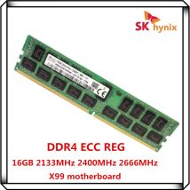 SK Hynix DDR4 16GB 2133P 2400T 2666V 2RX4 PC4 2133MHz 2400MHz 2666 ECC REG RDIMM X99 RAM 32GB Memoria server