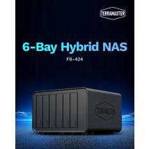 TERRAMASTER F6-424 NAS Storage 6bay - CPU Quad Core N95, 8 GB di RAM DDR5, porta 2,5 GbE X2, archiviazione attaccata in rete (senza disco)