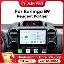 Ainavi Autoradio Für Citroen Berlingo B9 Partner 2008 - 2018 Drahtlose Carplay Android Auto Auto Multimedia Player HDMI OUT 2 Din