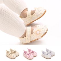 0-1 Jahr Baby Baptist Schuhe Mädchen Schuhe Spitze Gummi Sohle Anti-rutsch Kleinkind Erste Wanderer Infant Krippe schuhe Neugeborenen Mädchen Mokassins