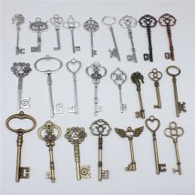 2pcs Big Key Pendant Charms DIY Crafts Making Findings Handmade Tibetan Jewelry For DIY Jewelry Making