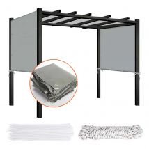 Pergola Ersatz-Überdachung, Outdoor-Überdachung, Schattenabdeckung, wasserdichte Schatten-Abdeckung für Terrasse, Veranda, Hinterhof, nur Abdeckung