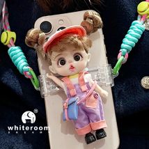 Mini muñeca sorpresa para niña, accesorios de correas con Clip trasero para teléfono, bricolaje, moda, Animal, juguetón, bolsa de bebé traviesa, regalo de cumpleaños