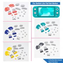 Full Set Shell Button for Switch Lite HDH-001 Kit Yellow Turquoise Coral Blue Gray for NS Lite Game Console Replacement Parts