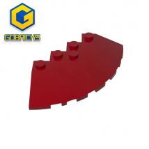 Gobricks GDS-90469 Runde Ecke 6 x 6, mit Slope 33 Edge, Facettenausschnitt, kompatibel mit Lego 95188, baut Bausteine zusammen