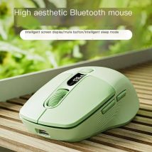 Q1 Nette Drahtlose 2,4G + Bluetooth Maus Bildschirm Power Display Mause Mädchen Laptop Büro Stille Mäuse Aufladen für kleine Hand Tragbare