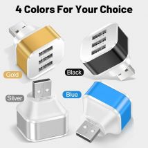 3-portowy adapter USB USB 3 w 1 2.0 Multiple USB Extender Akcesoria do elektroniki samochodowej