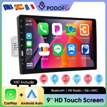 Inefala 9 pulgadas 1Din reproductor Multimedia Universal para coche CarPlay Android Auto FM Autoradio con Bluetooth EQ sonido MP5 Radio para coche