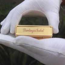 Personalisierter Namens-Lippenstifthalter aus Metall mit Spiegel, individueller Schmuck, gravierter Text, Datum, Lippenstiftetui, Muttertagsgeschenk für Frauen