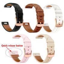 Leather Strap Button quick release 18mm Strap For Garmin Venu 4 41mm 3S 2S Vivoactive4S Forerunner 265S 255S  Quickfit Wristband