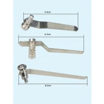 2 PCS Microscope Stage Clip Specimen Presser Biological Stereo Microscope Accessory