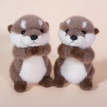 25/30cm Cartoon Otter Plush Toy Cute Stuffed Animals Fluffy Otters Plushies Doll Anime Kawaii Soft Kids Babys Accompany Toys