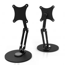 Bimawen 4.5inch-15.6inch VESA Protable Monitor Stand 75mm VESA Monitor Desk Mount Single Monitor Stands Freestanding fits