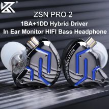 KZ ZSN Pro 2 1BA + 1DD Hybrid Fahrer In Ohr Kopfhörer HIFI Bass Ohrhörer Metall Monitor Kopfhörer Sport Headset austauschbare earph