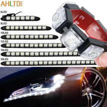 1pcs 6 9 10 12 16 20Leds Car Flexible DayLight COB Driving Daytime Running Auto Fog Lamp Waterproof Bulb Automobile Styling 12V