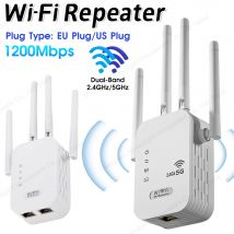 Ripetitore WiFi dual-band 2.4G 5G Ripetitore di segnale WiFi Extender Router Gigabit 802.11bgn con amplificatore WiFi tipo spina WPS EU/US