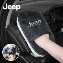 Jeep Guanto per lavaggio auto Lana morbida lucidatura Spazzola per pulizia Strumenti per Jeep Renegade Compass Grand Cherokee Wrangler Patriot Rubicon